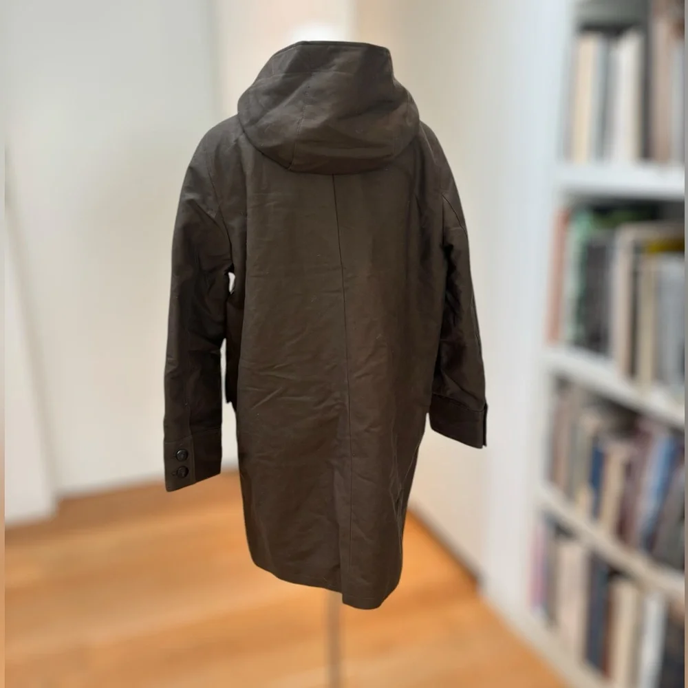 Sezane Bill Coat NWT in olive green/khaki color - Picture 8 of 12